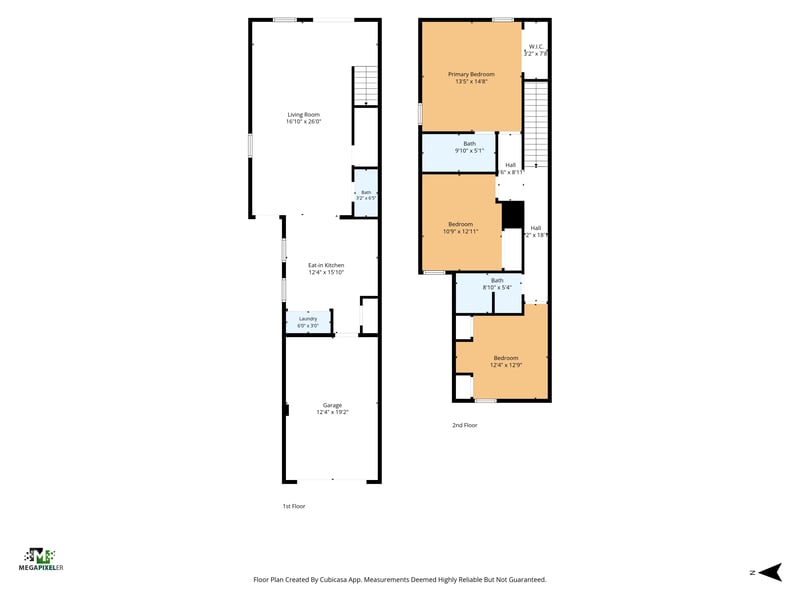Floor plan of the home, photographed by Megapixeler on Haymon Ave, Jacksonville