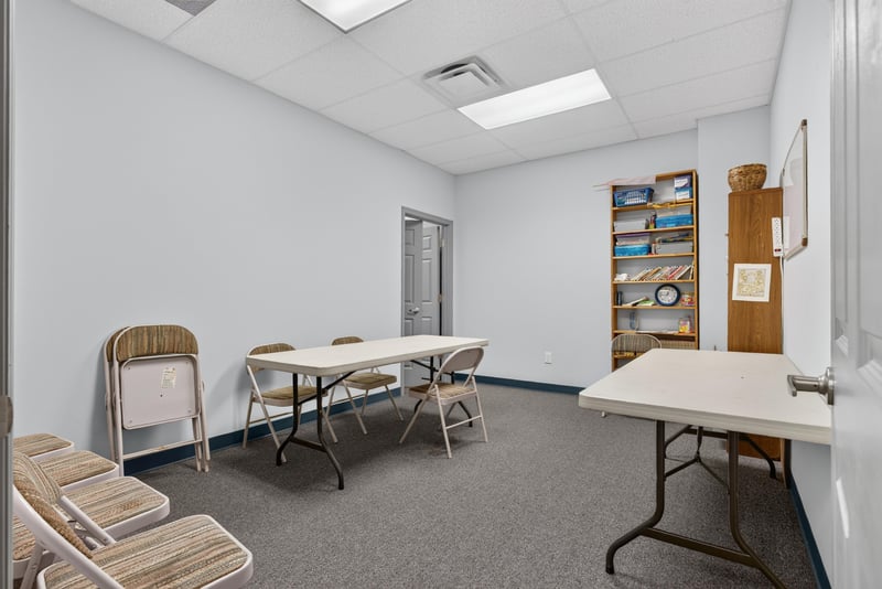 Room with folding tables and chairs at 1038 County Rd 315, Melrose