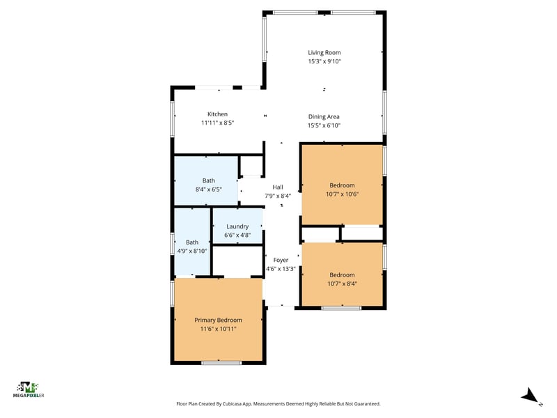 Floorplan at 1333 Grant St, St. Augustine, FL 32084