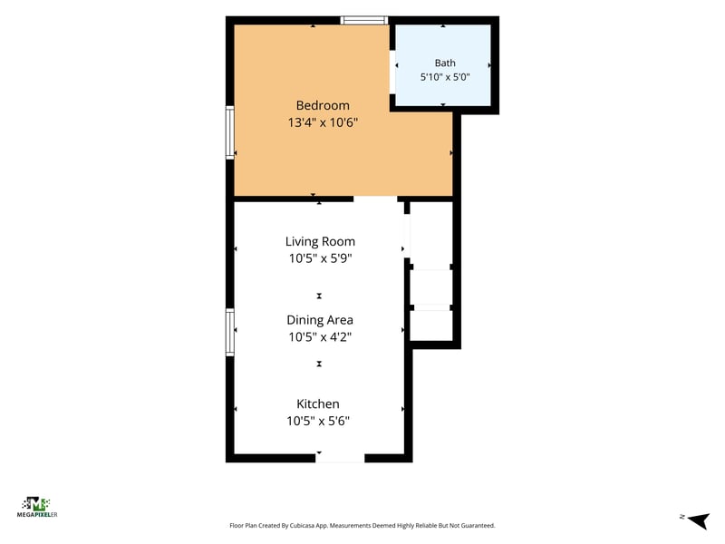 Floorplan - unit_3_with_dim at 3107 Post St, Jacksonville, FL 32205