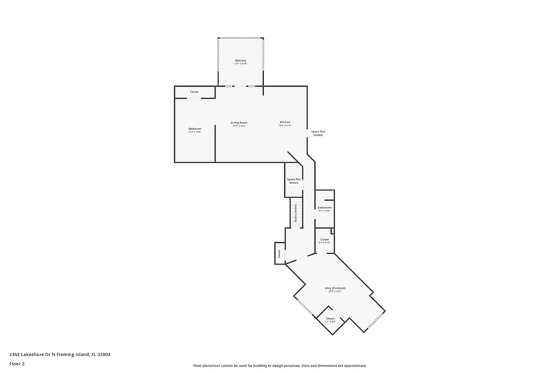 Floor plan 2 of 2363 N Lakeshore Dr, Fleming Island, FL 32003