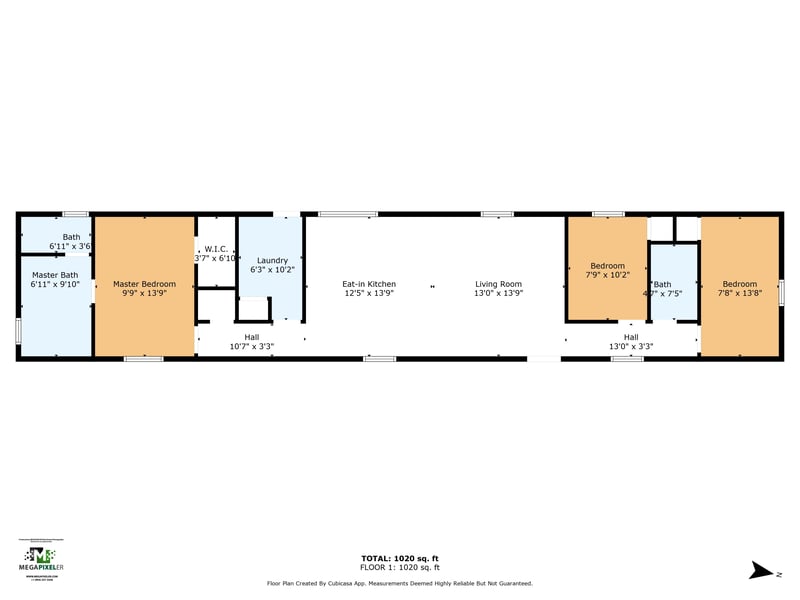 Floor plan 1 of 500 Chaffee Rd S #124, Jacksonville, FL 32221