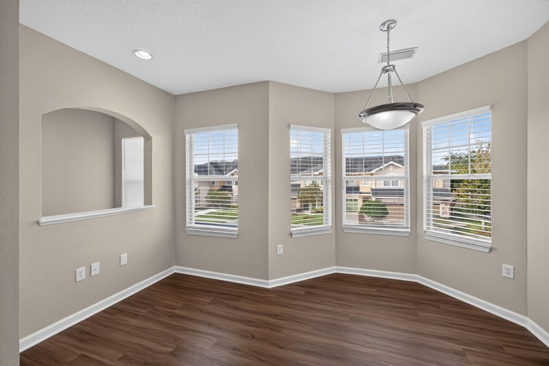 Breakfast nook with bay window at 3750 Silver Bluff Blvd, Orange Park, FL