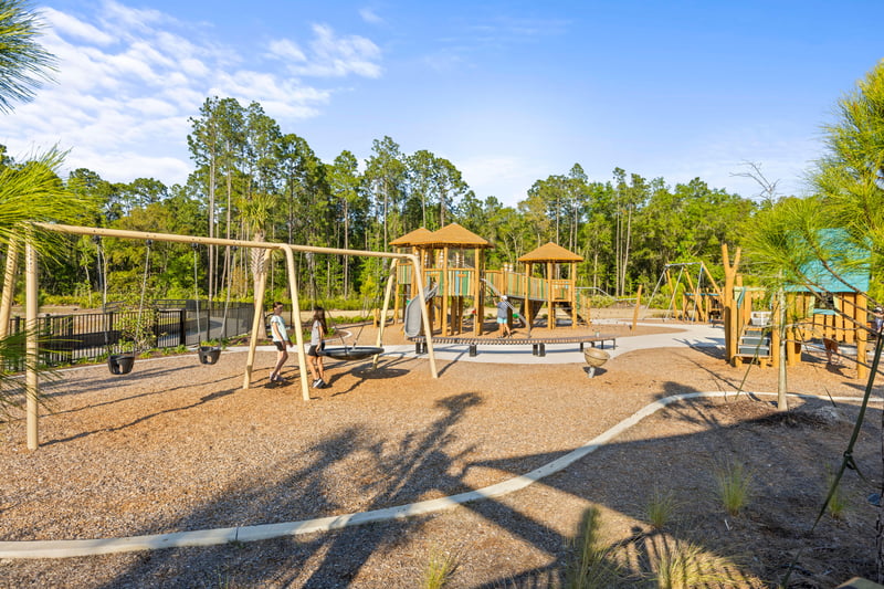 Playground and pavilion in St. Johns, FL