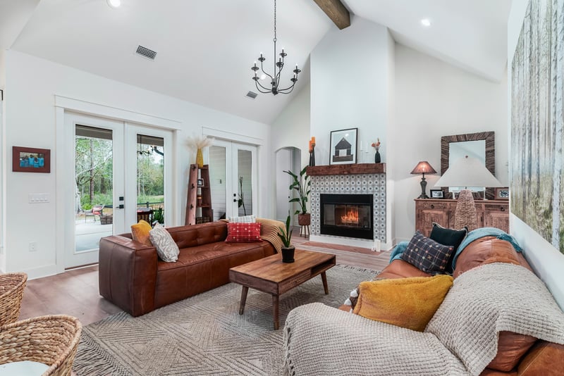 Living Room FirePlace View at 34664 Mitigation Trail, Callahan, FL 32011