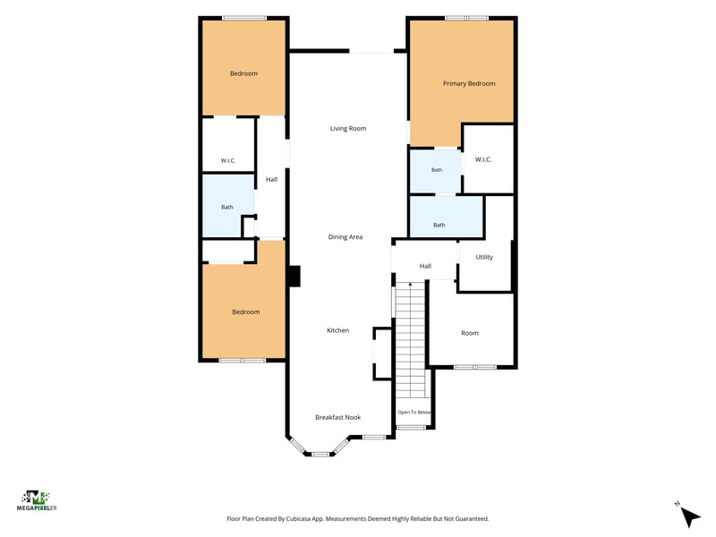 Floor plan 2 drawn by Megapixeler, Silver Bluff Blvd, Orange Park