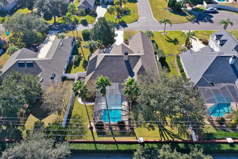 Backyard from Drone SPP at 320 Talwood Trce, Jacksonville, FL 32259