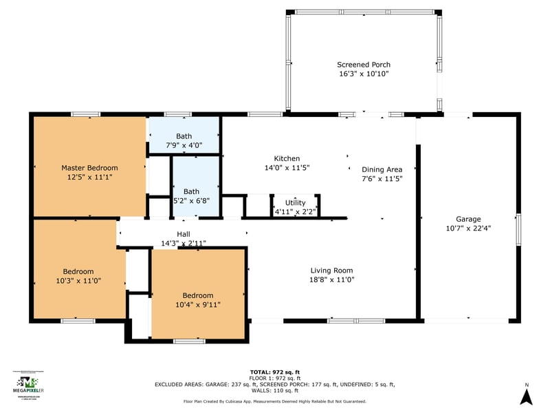 Floorplan at 2704 Tina Ln, Middleburg, FL 32068