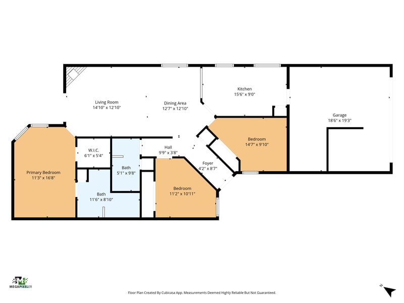 Floorplan at 8051 Copperfield Cir N, Jacksonville, FL 32244