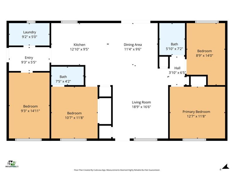 Floorplan at 7221 Dostie Dr E, Jacksonville, FL 32209