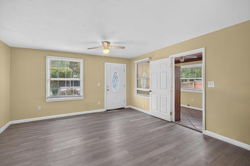 Room with wood-look floors and French doors at 2841 Ernest St, Jacksonville, FL 32205