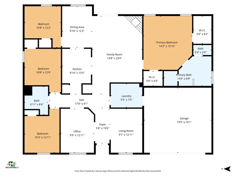 Floorplan at 2982 Chief Ridaught Trail, Middleburg, FL 32068