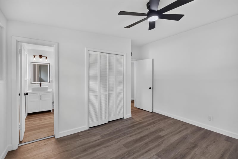 Hallway with closets and linen storage at 3113 Kline Rd, Jacksonville, FL 32246