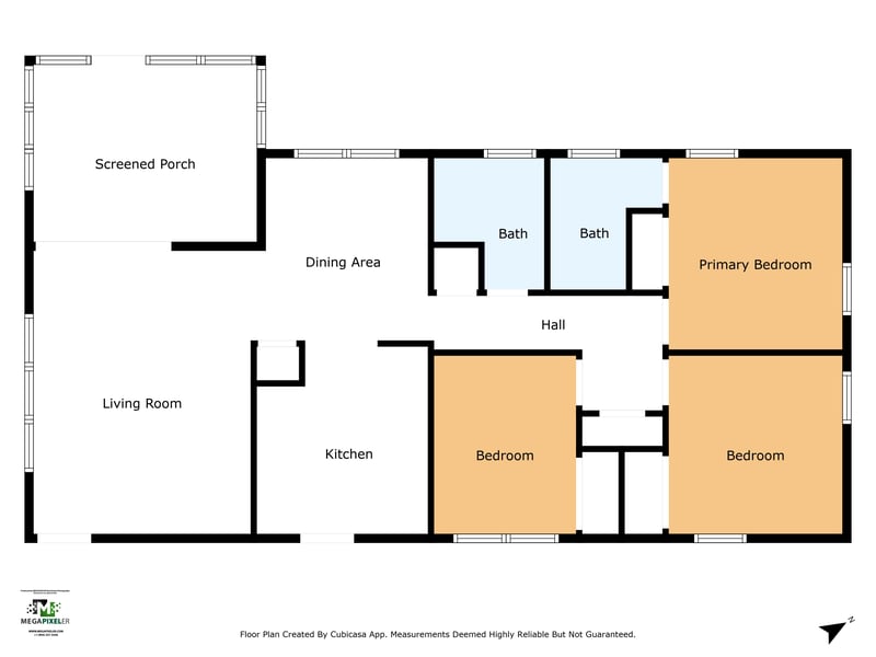 Floorplan at 10707 Indies Dr N, Jacksonville, FL 32246