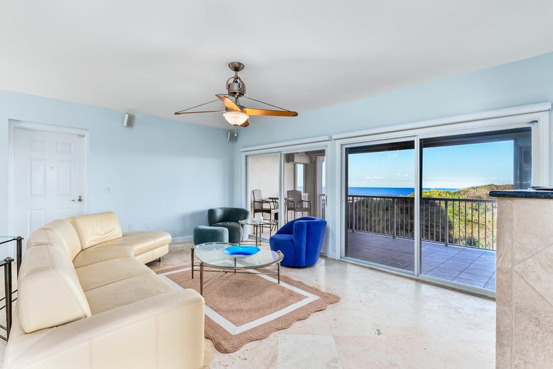 Family Room View at 7790 A1A S #104, St. Augustine, FL 32080
