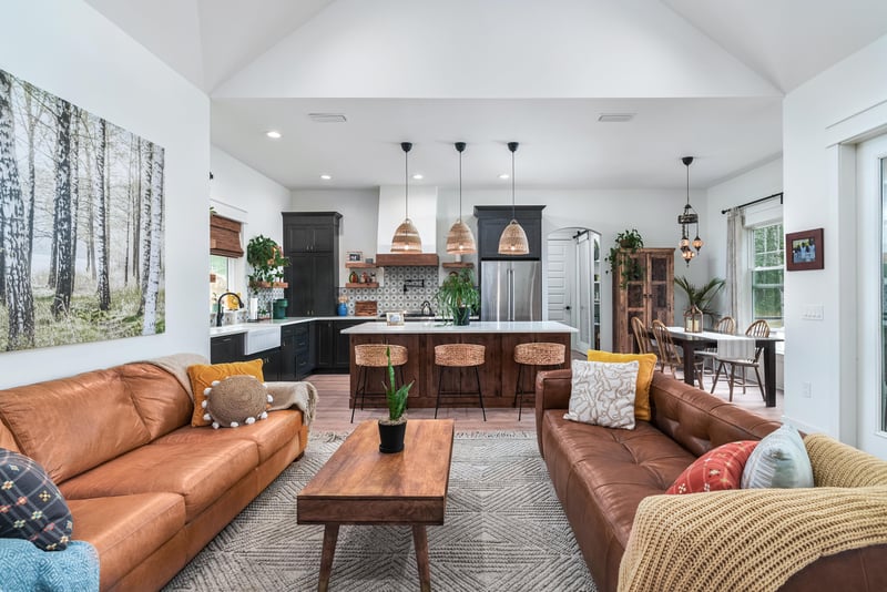 Living Room Single Point Perspective at 34664 Mitigation Trail, Callahan, FL 32011