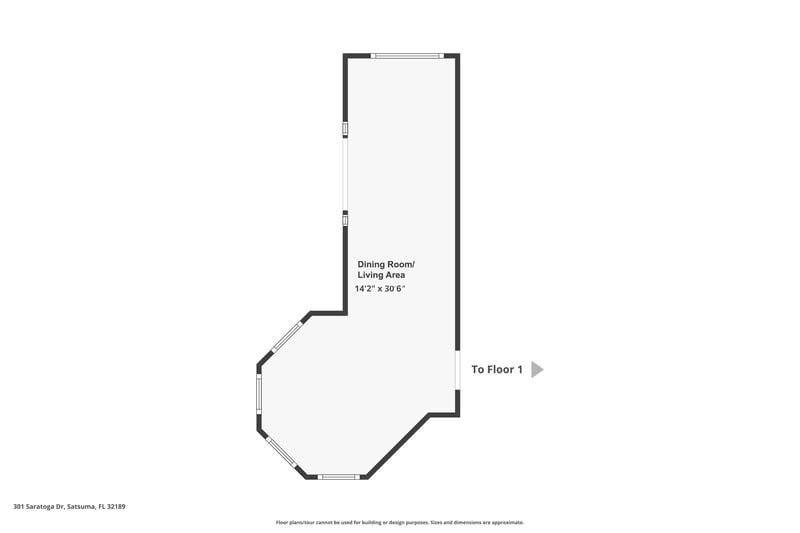Floor plan 1 of 301 Saratoga Dr, Satsuma, FL 32189