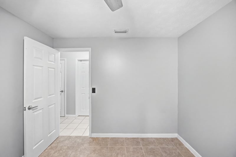 Hallway with multiple doors at 417 Capricorn Ln, Orange Park, FL 32073