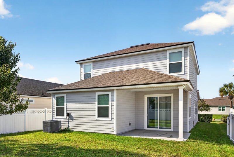 Backyard patio and covered porch at 331 Millerstone Dr, St. Augustine, FL 32092