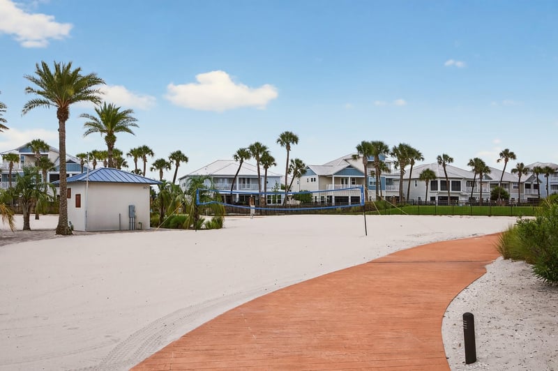 Beach path along the lagoon in Beachwalk, St. Johns, FL