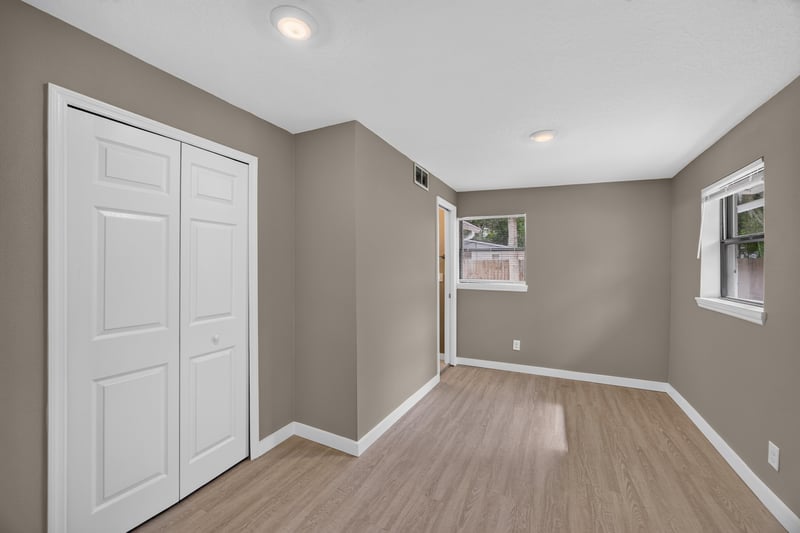 Hallway with closet doors at 184 Draco St, Orange Park, FL 32073