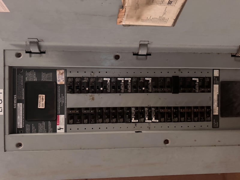 Breaker panel with labeled circuits at 11700 New Kings Rd, Jacksonville, FL 32219