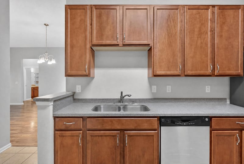 Kitchen with pendant lighting and dishwasher at 8196 Cabin Lake Cir, Jacksonville, FL 32256