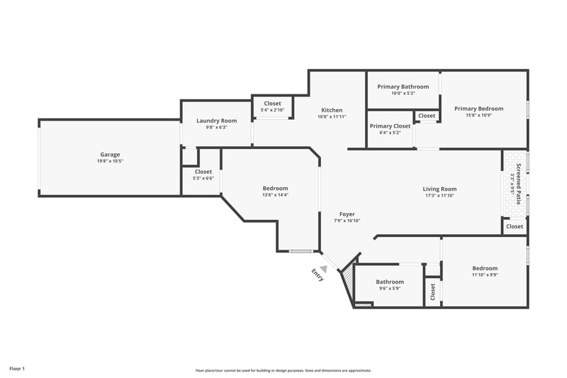 Floor plan 1 of 9400 Underwing Way, Jacksonville, FL 32257