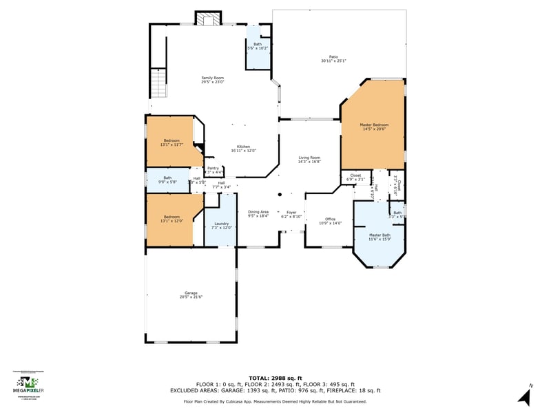 Floor plan 2 of 1700 Southcreek Dr, Jacksonville, FL 32259