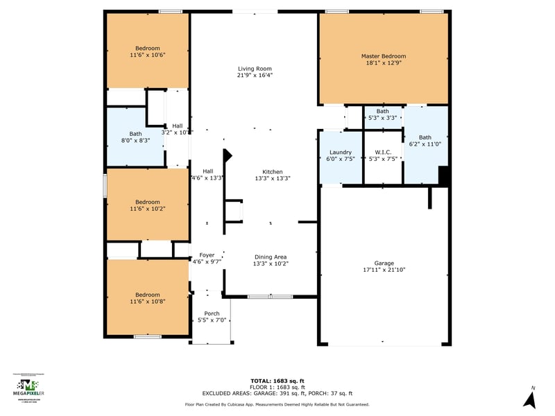 Floor plan 1 of 5925 111th St, Jacksonville, FL 32244