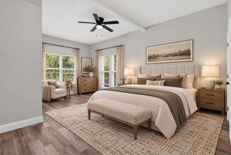 Primary bedroom, photographed by Megapixeler on Lem Turner Rd, Jacksonville