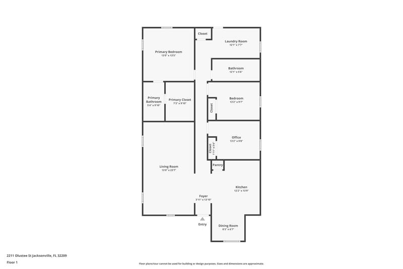 Floor plan 1 of 2211 Olustee St, Jacksonville, FL 32209