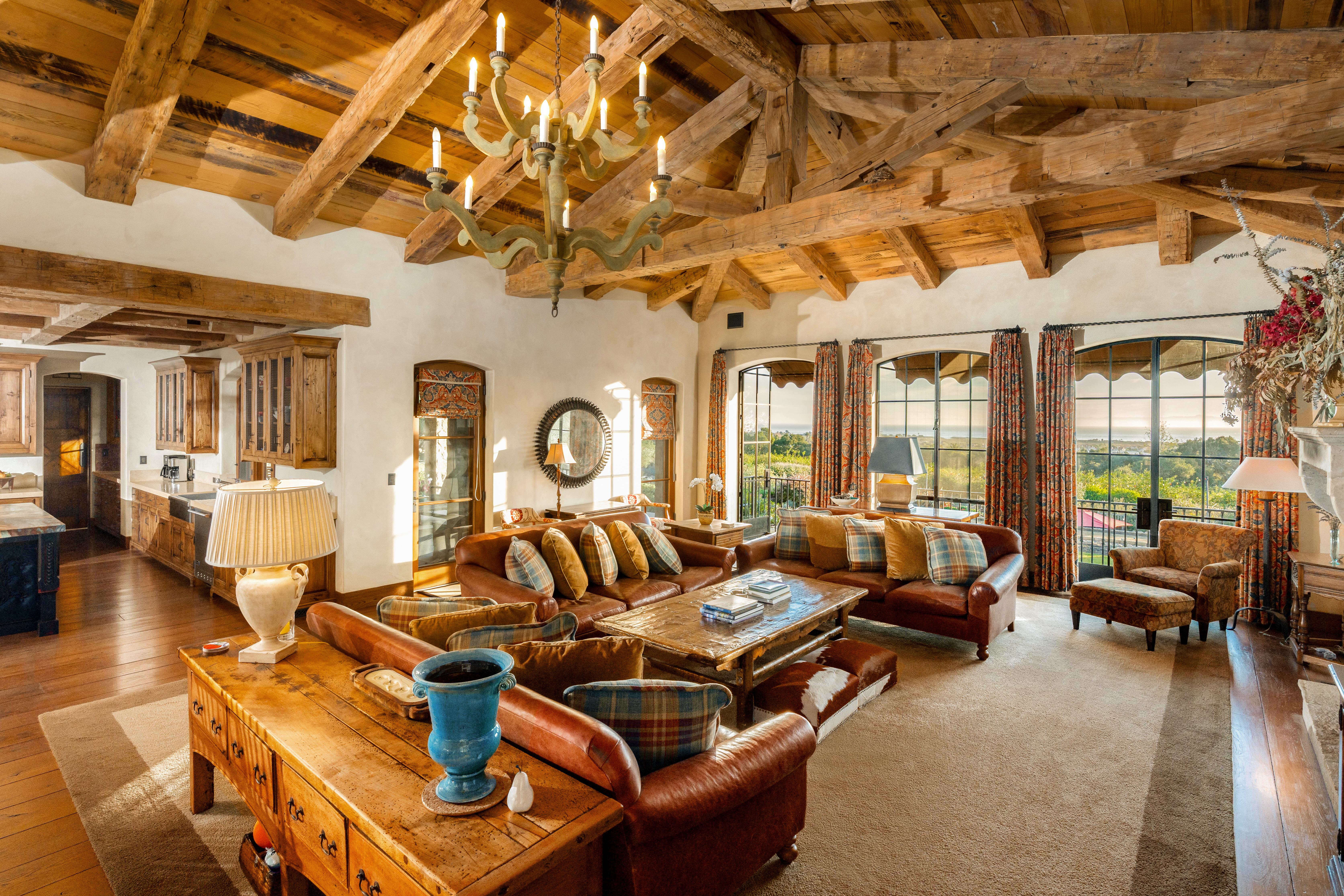 Real estate photography virtual tour and social media reel production at 1915 Monte Alegre Dr, Carpinteria — a Ventura and Santa Barbara County landmark estate documented in full by VirTour Media's premium photography and video team. Our team captured editorial photography, aerial drone photography via Inspire 3 Cinema Drone, a cinematic property video, a true vertical social media reel, and twilight photography from midday through twilight.