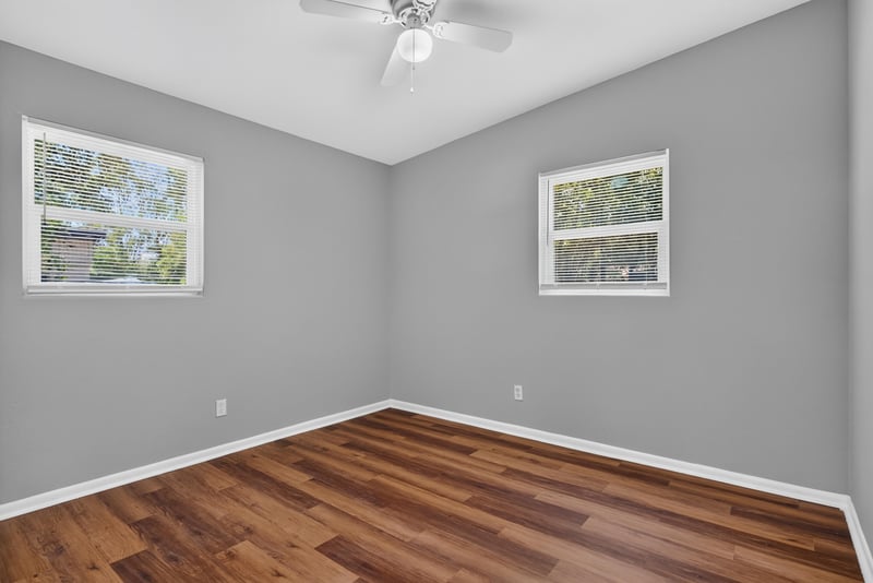 Bedroom unfurnished with wood floors at 1928 Montmarte Dr, Jacksonville, FL 32210
