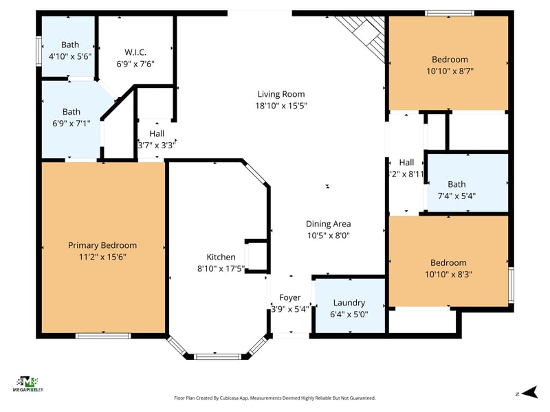 Floorplan at 8849 Victoria Landing Dr W, Jacksonville, FL 32208