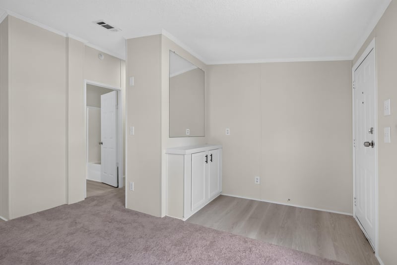 Hallway with built-in cabinet at 7603 Coach Park Dr, Jacksonville, FL 32244