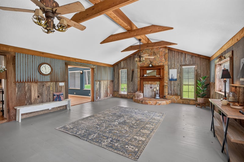 Great room corner with desk nook and windows at 5843 Ovella Rd, Jacksonville, FL 32244