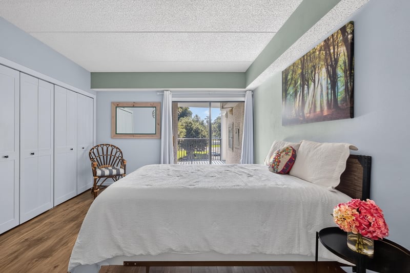 Bedroom with built-in closets at 2280 Shepard St