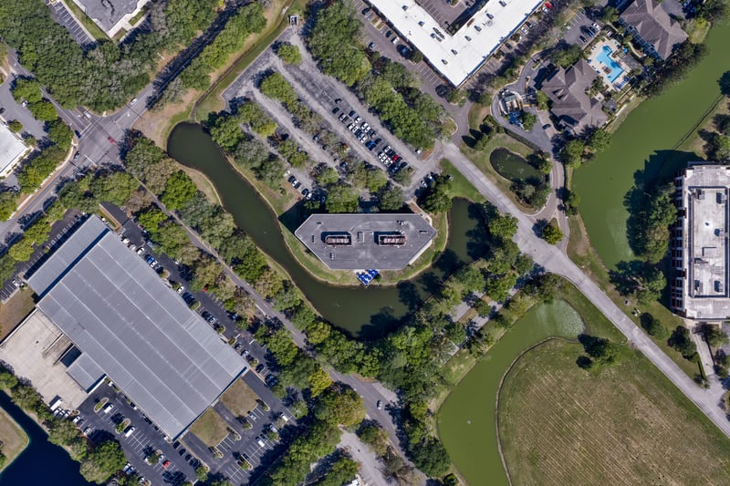 Aerial TOP Full Land at 6675 Corporate Center Pkwy, Jacksonville, FL 32216