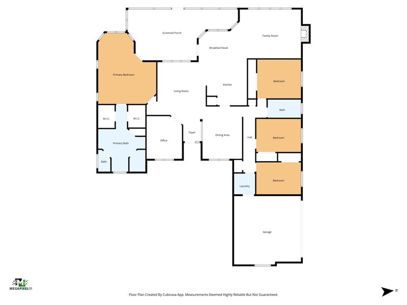 Floor plan 1 of 1012 Cactus Cut Road, Middleburg, FL 32068