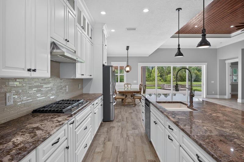 Kitchen counter and sink detail at 186 Freshwater Dr