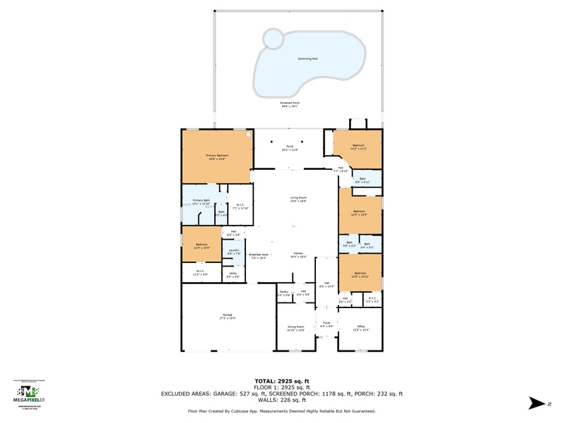 Floor plan 1 of 3305 N Ravello Dr, St. Augustine, FL 32092