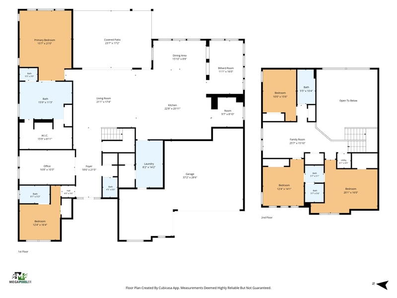 Floor plan of the main and upper levels at 907 Seagrove Dr, Ponte Vedra Beach, FL 32081