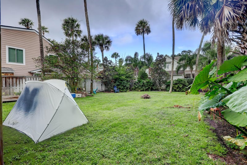 Backyard at 371 4th St, Atlantic Beach, FL 32233