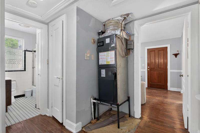 Hallway with water heater closet at 5745 110th St, Jacksonville, FL 32244
