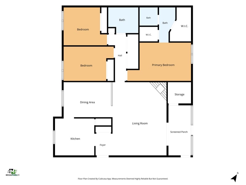 Floor plan 1 drawn by Megapixeler, Crown Point Rd, Jacksonville