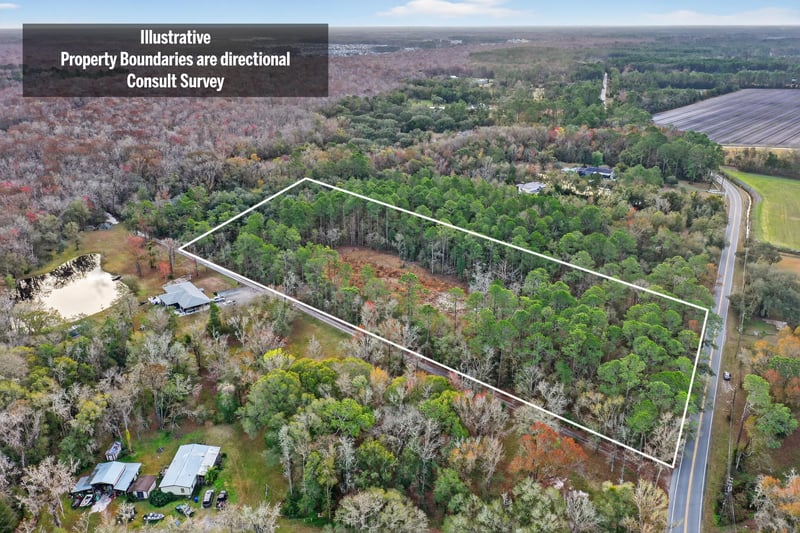 Lot LIne at 3570 Joe Ashton Rd, St. Augustine, FL 32092