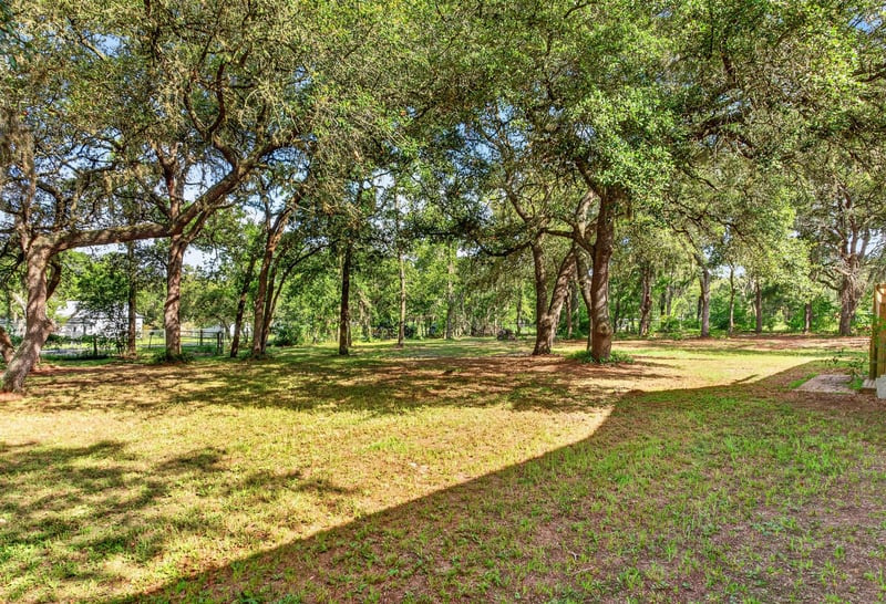 Open yard shaded by oak trees at 3215 Robin Ln, Middleburg, FL