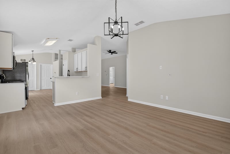 Kitchen opening to living area at 224 Pine Arbor Cir, St. Augustine, FL 32084