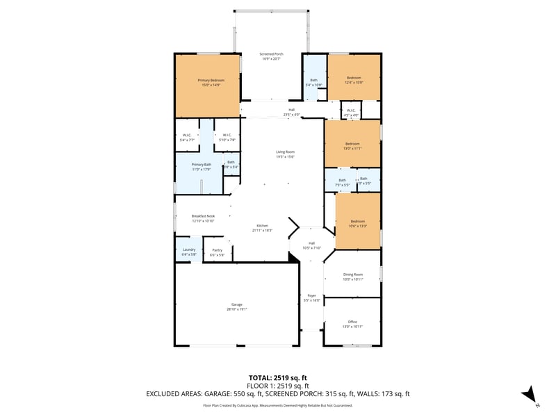 Floorplan at 247 N Arabella Way, St. Johns, FL 32259
